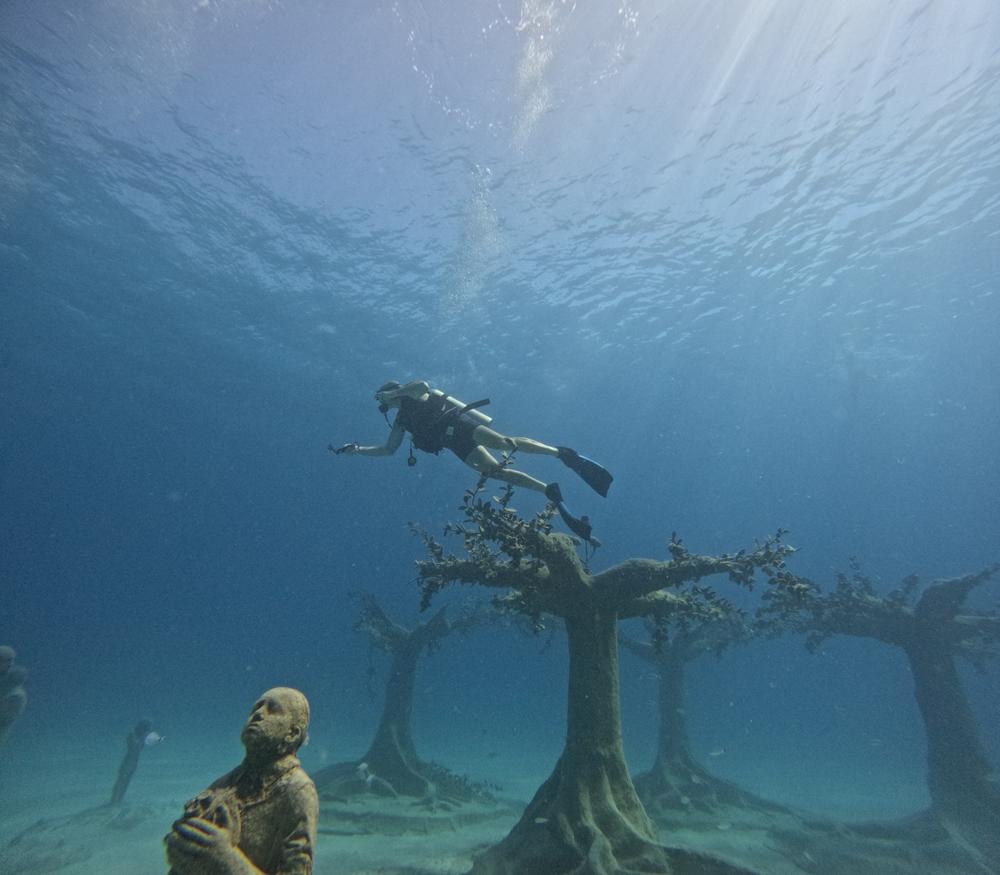 MUSAN underwater museum Ayia Napa Cyprus sculptures diving Jason deCaires Taylor