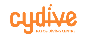 Logo of CyDive PADI dive centre at Paphos Marina Cyprus